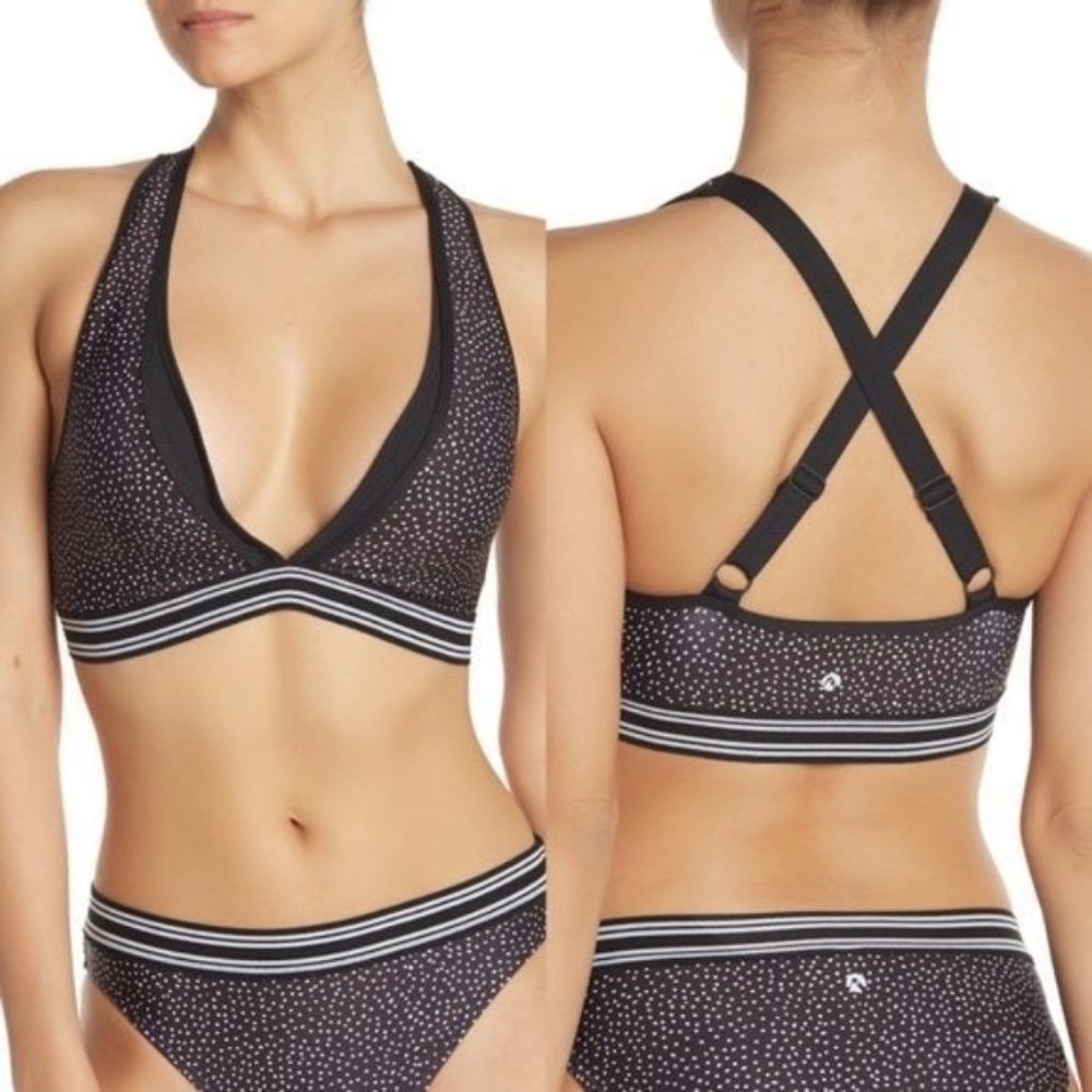 NEXT Stardust Wide Band Bikini Swim Top NWT Small